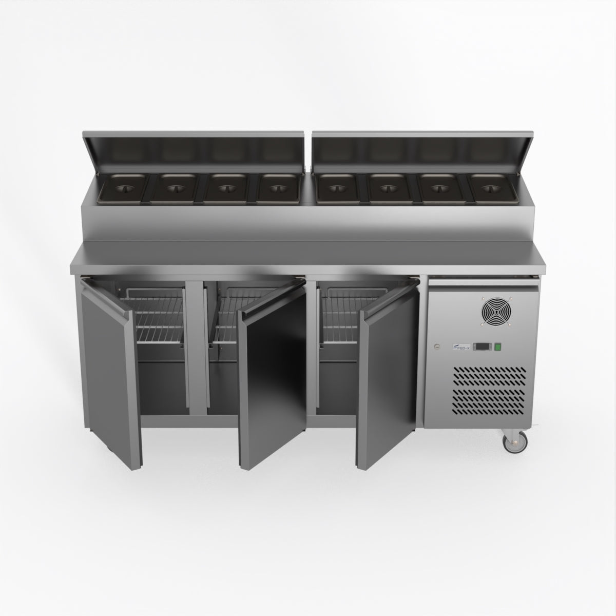 FED-X S/S Three Door Sandwich Counter XSS7C18S3V