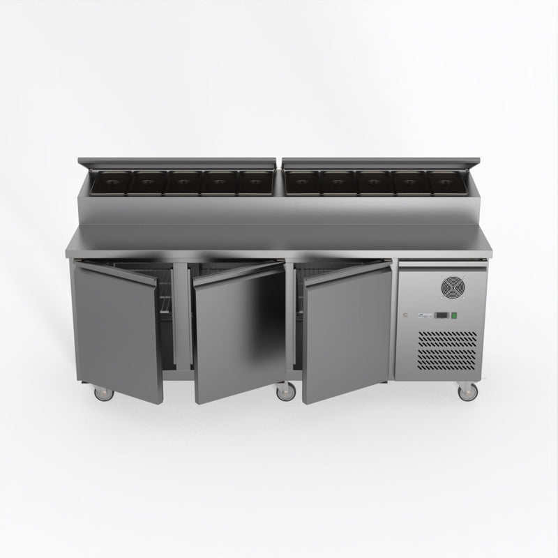 FED-X S/S Three Door Sandwich Counter XSS8C20S3V