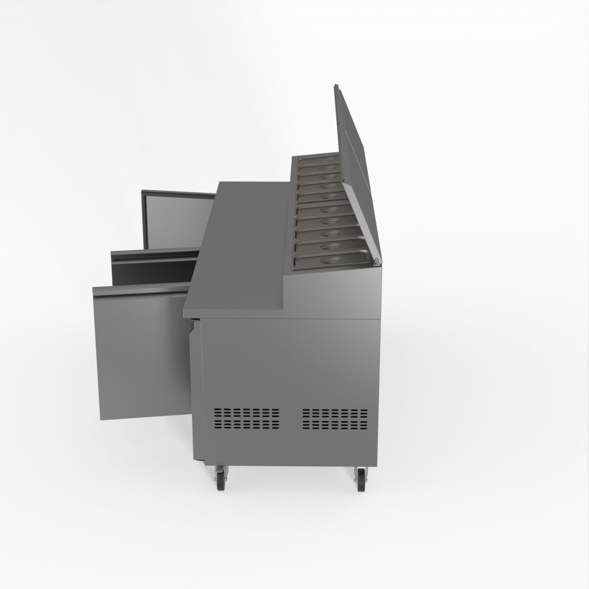 FED-X S/S Three Door Sandwich Counter XSS8C20S3V