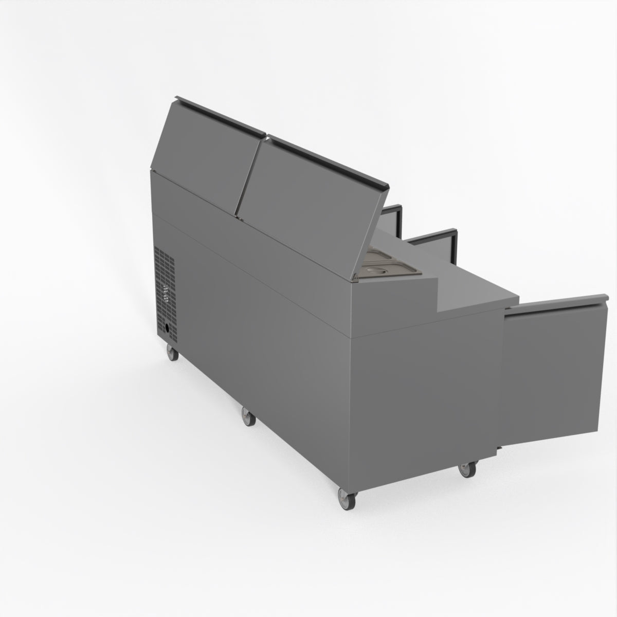 FED-X S/S Three Door Sandwich Counter XSS8C20S3V