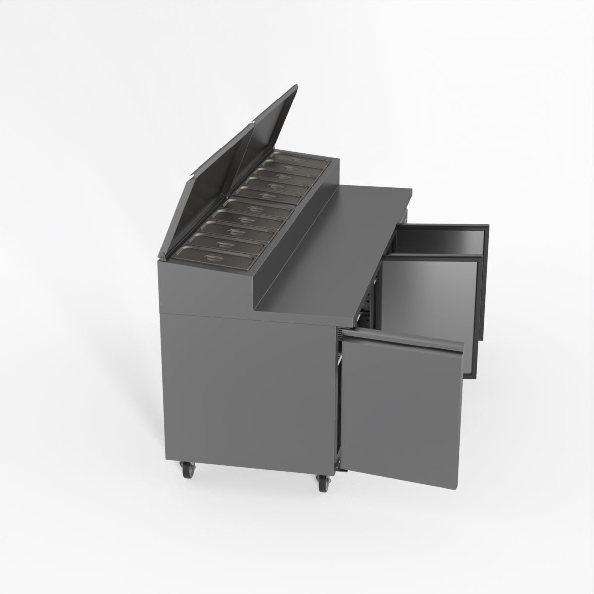 FED-X S/S Three Door Sandwich Counter XSS8C20S3V