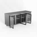 FED-X Three Glass Door Bench Fridge XUB6C18G3V