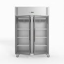 FED-X S/S Two Full Glass Door Upright Fridge XURC1200G2V