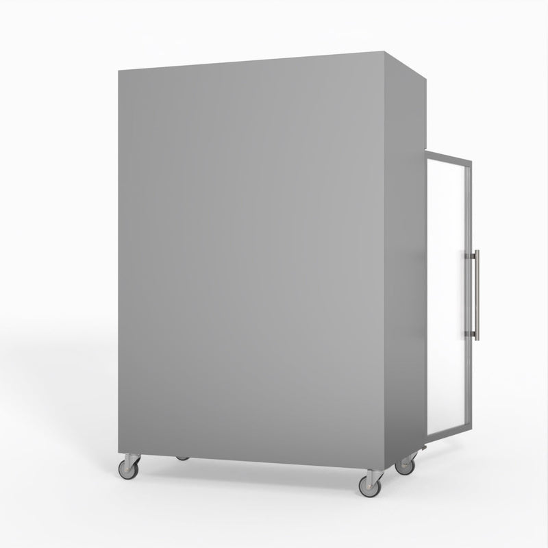 FED-X S/S Two Full Glass Door Upright Freezer XURF1200G2V