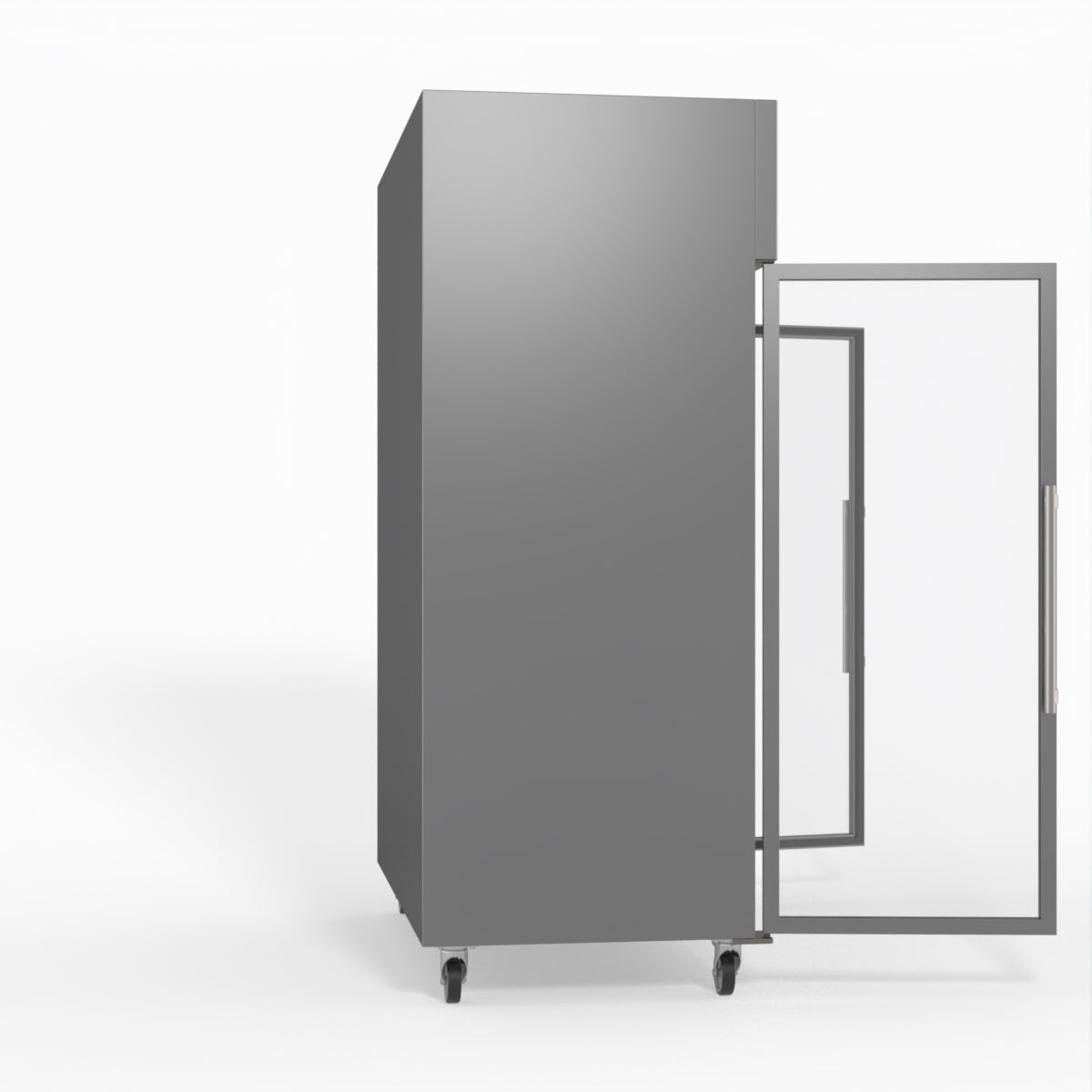 FED-X S/S Two Full Glass Door Upright Fridge XURC1200G2V