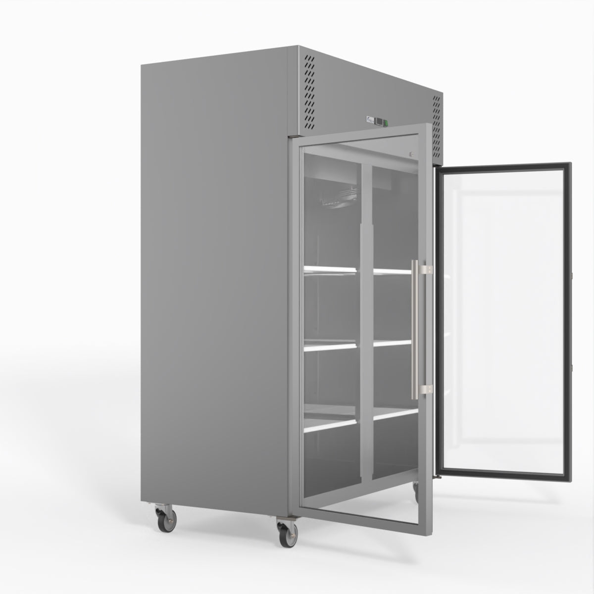 FED-X S/S Two Full Glass Door Upright Fridge XURC1200G2V