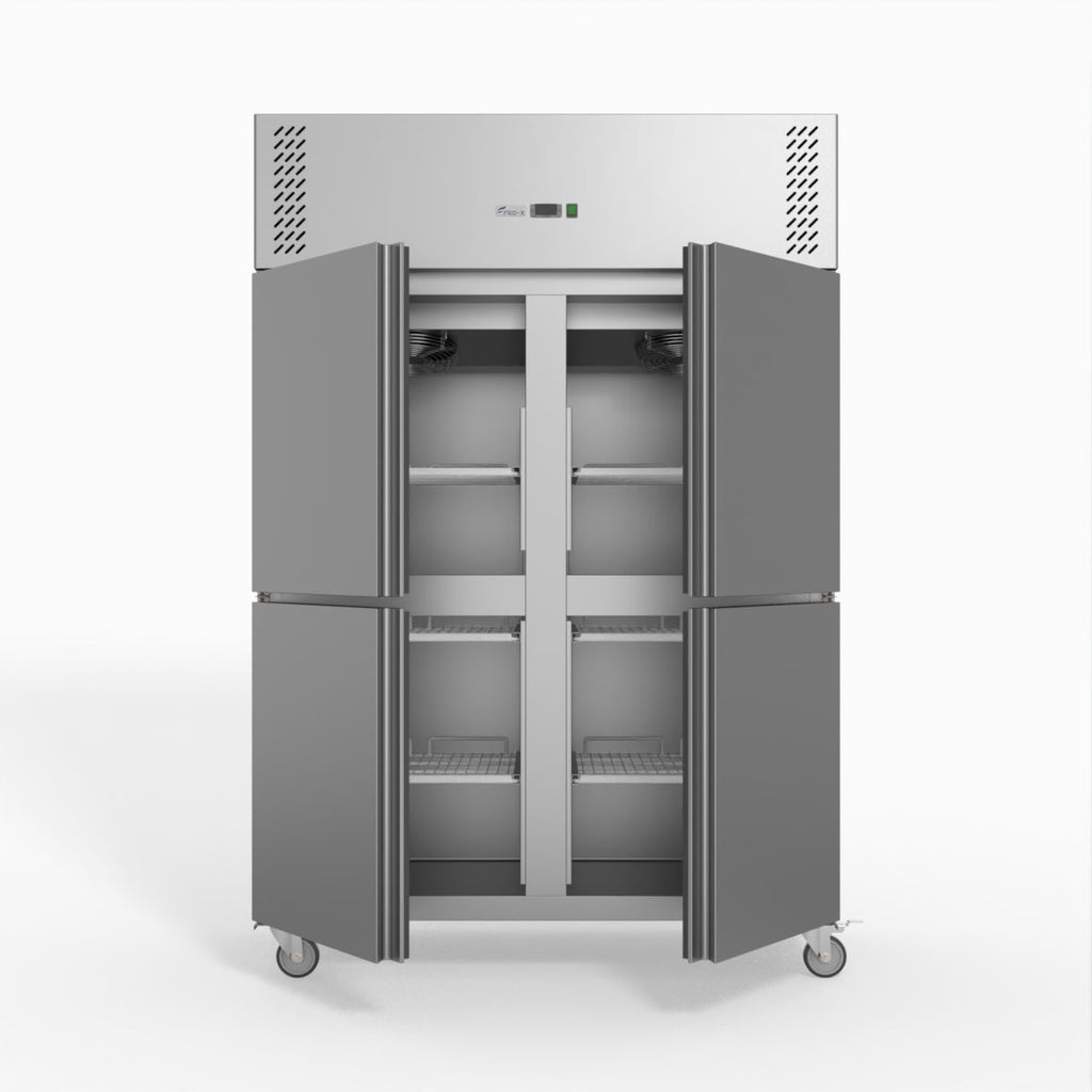 FED-X S/S Four Door Upright Fridge XURC1200S2V