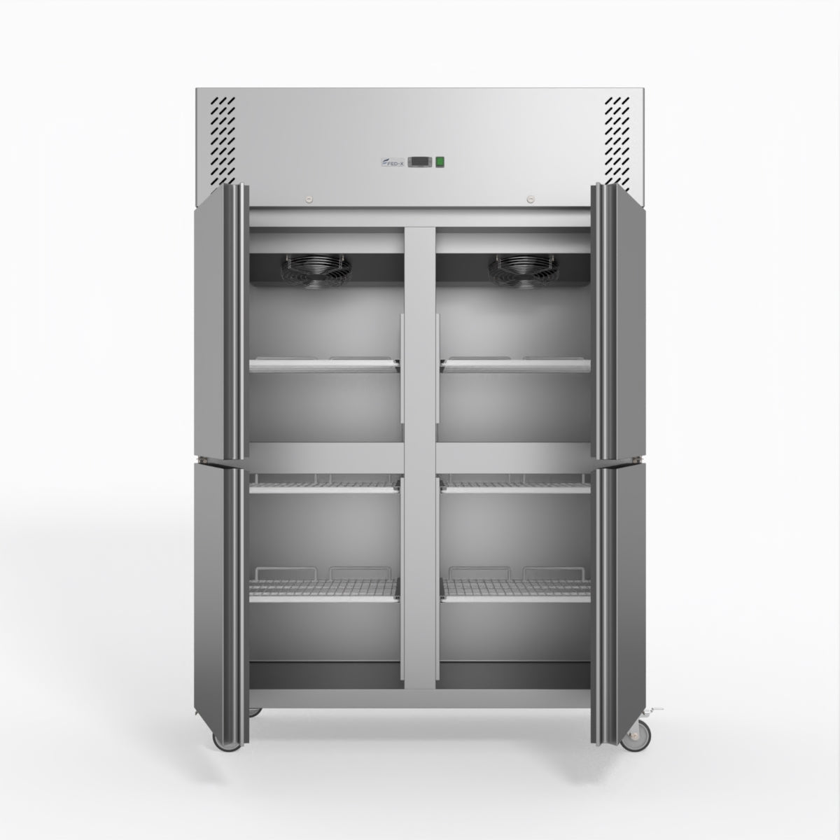 FED-X S/S Four Door Upright Fridge XURC1200S2V