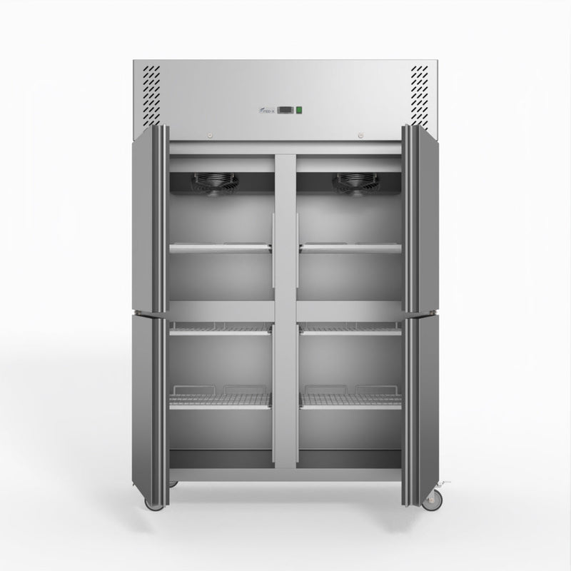 FED-X S/S Four Door Upright Fridge XURC1200S2V