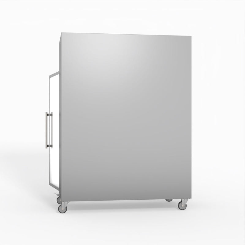 FED-X S/S Two Full Glass Door Upright Freezer XURF1410G2V