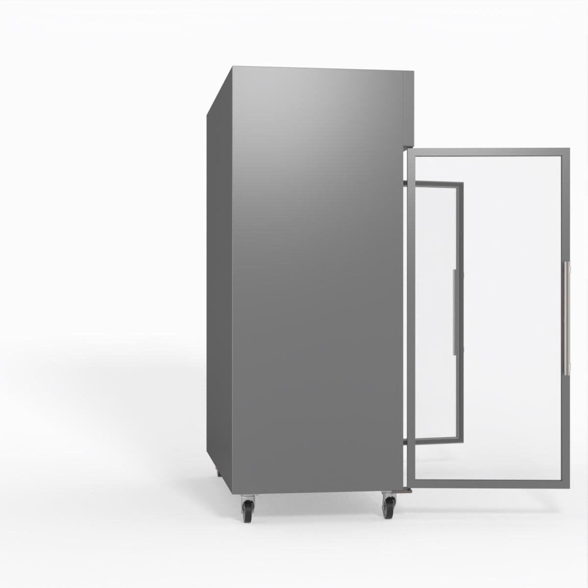 FED-X S/S Two Full Glass Door Upright Fridge XURC1410G2V