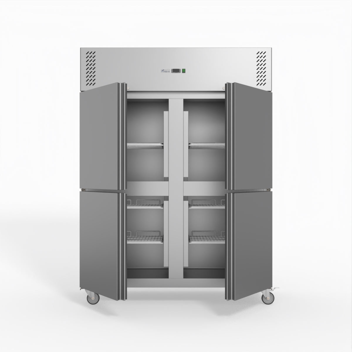 FED-X S/S Four Door Upright Fridge XURC1410S2V