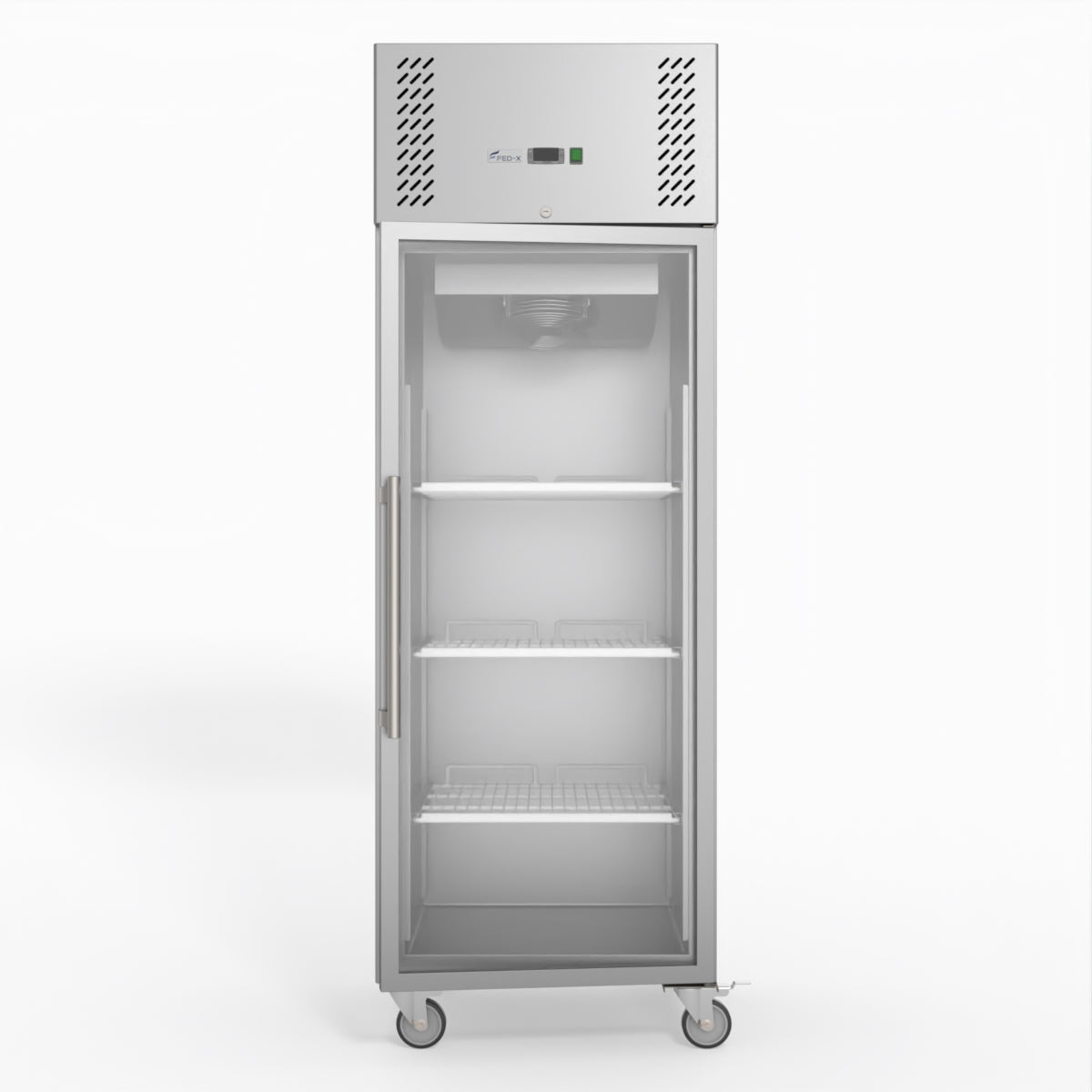 FED-X S/S Full Glass Door Upright Freezer XURF600G1V