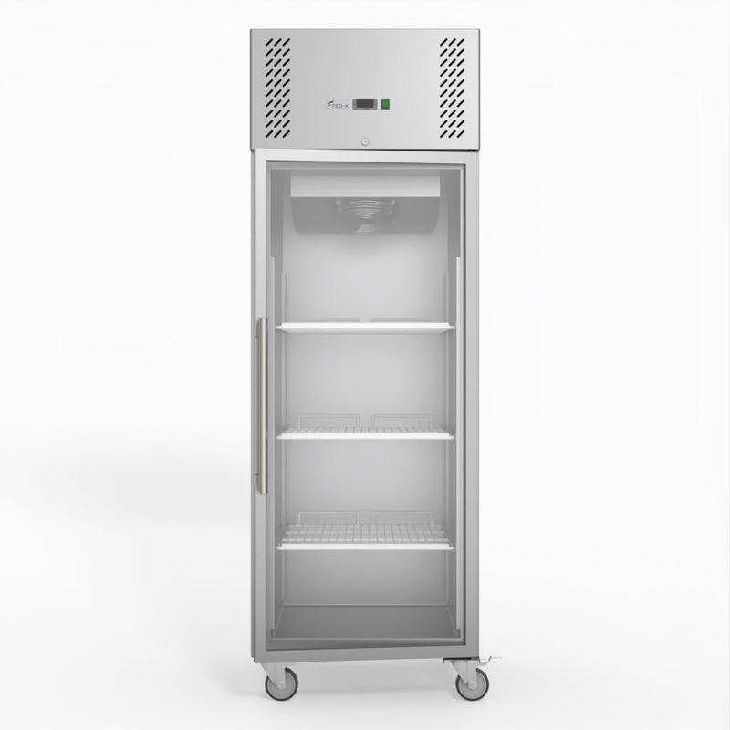 FED-X S/S Full Glass Door Upright Freezer XURF600G1V