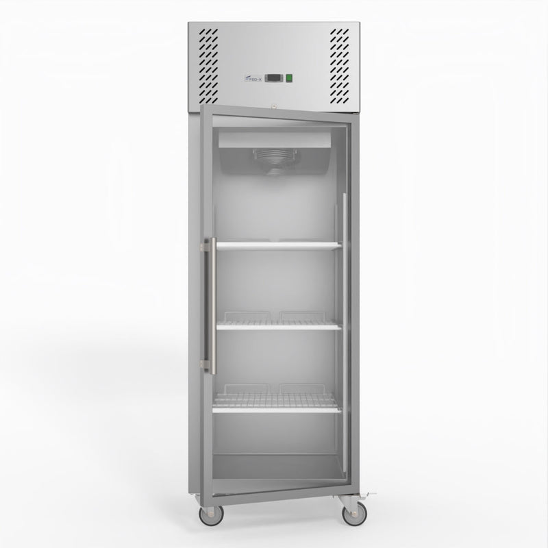 FED-X S/S Full Glass Door Upright Freezer XURF600G1V