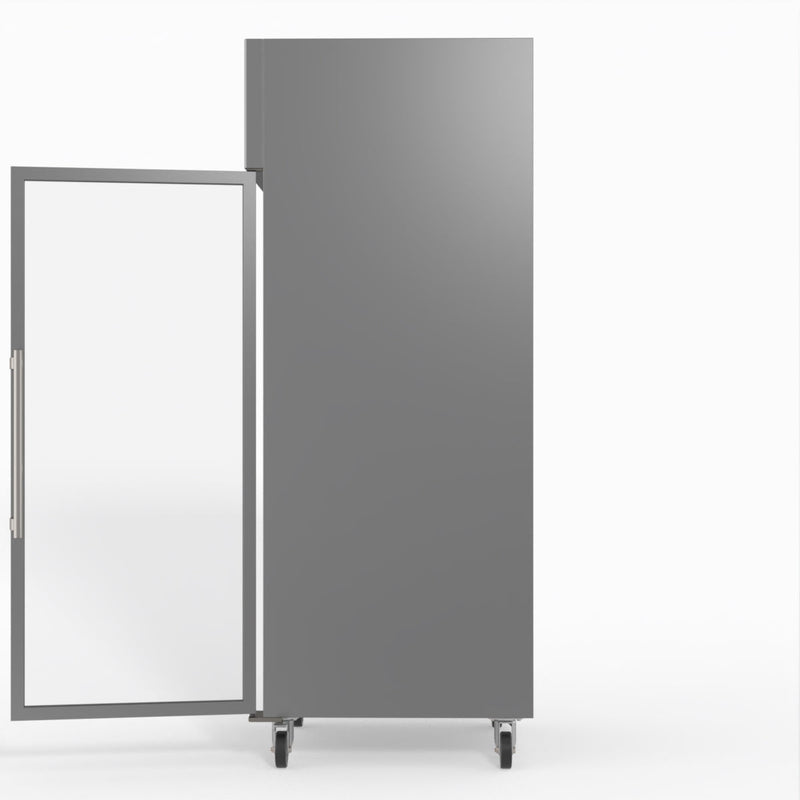 FED-X S/S Full Glass Door Upright Fridge XURC600G1V