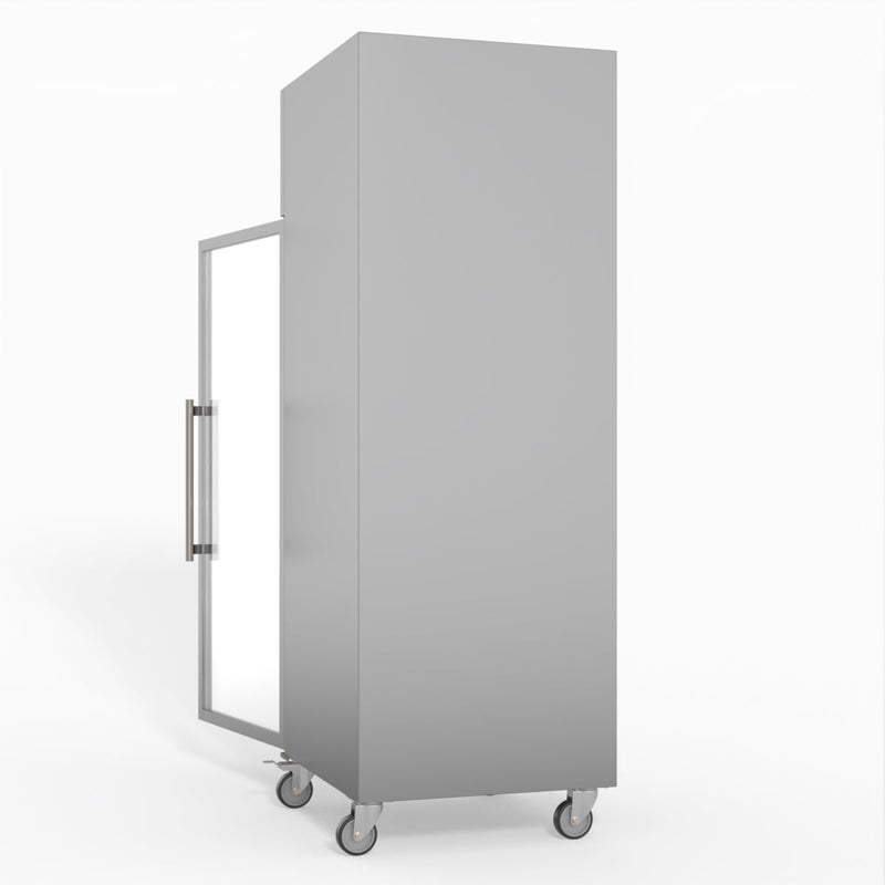 FED-X S/S Full Glass Door Upright Fridge XURC600G1V