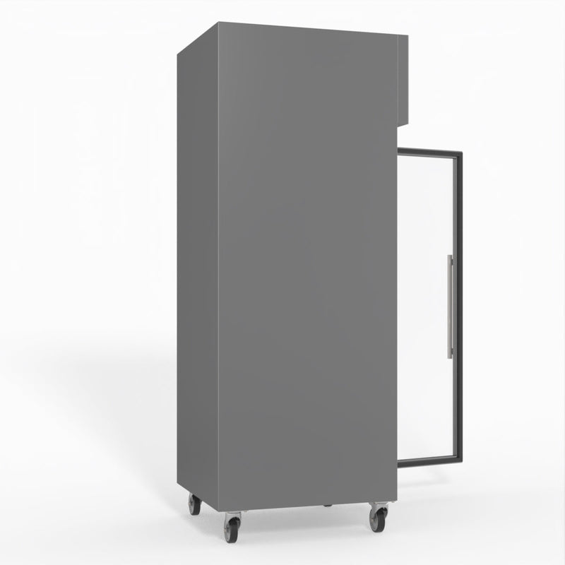 FED-X S/S Full Glass Door Upright Fridge XURC600G1V