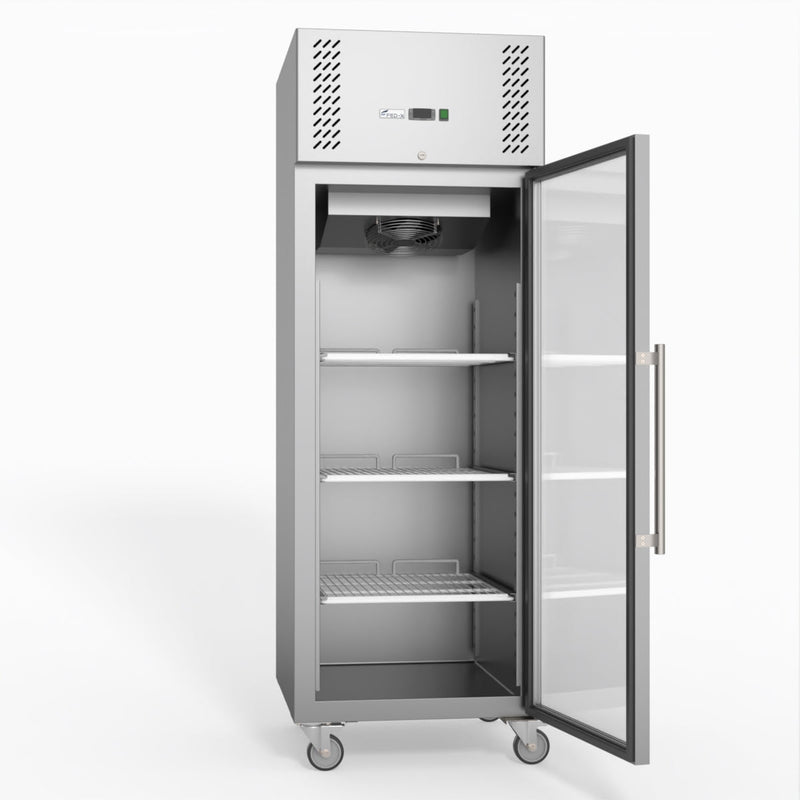 FED-X S/S Full Glass Door Upright Freezer XURF600G1V