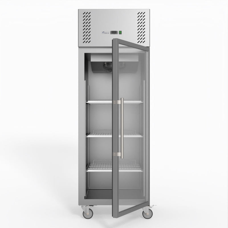 FED-X S/S Full Glass Door Upright Freezer XURF600G1V