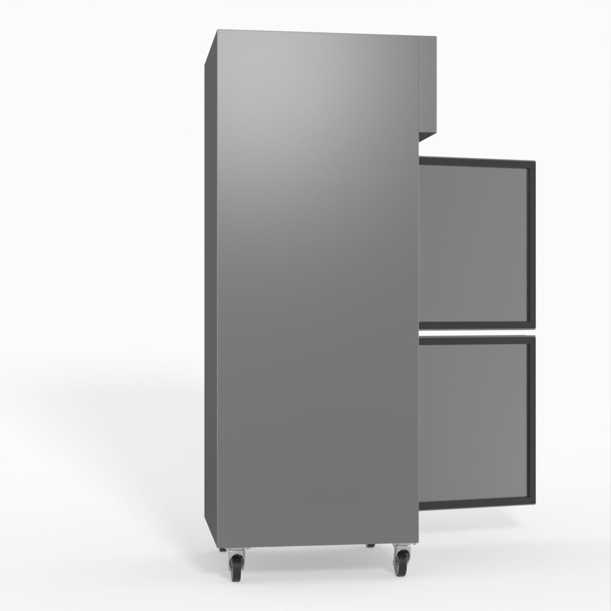 FED-X S/S Two Door Upright Fridge XURC600S1V