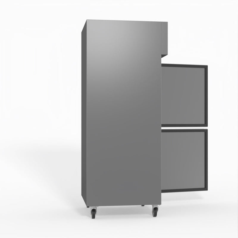 FED-X S/S Two Door Upright Fridge XURC650S1V