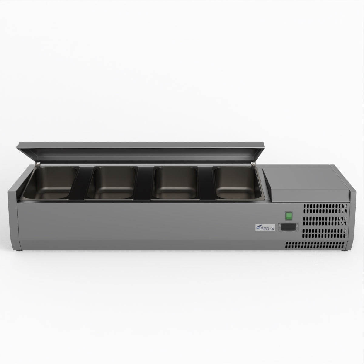 FED-X Salad Bench With Stainless Steel Lid XVRX1200/380S