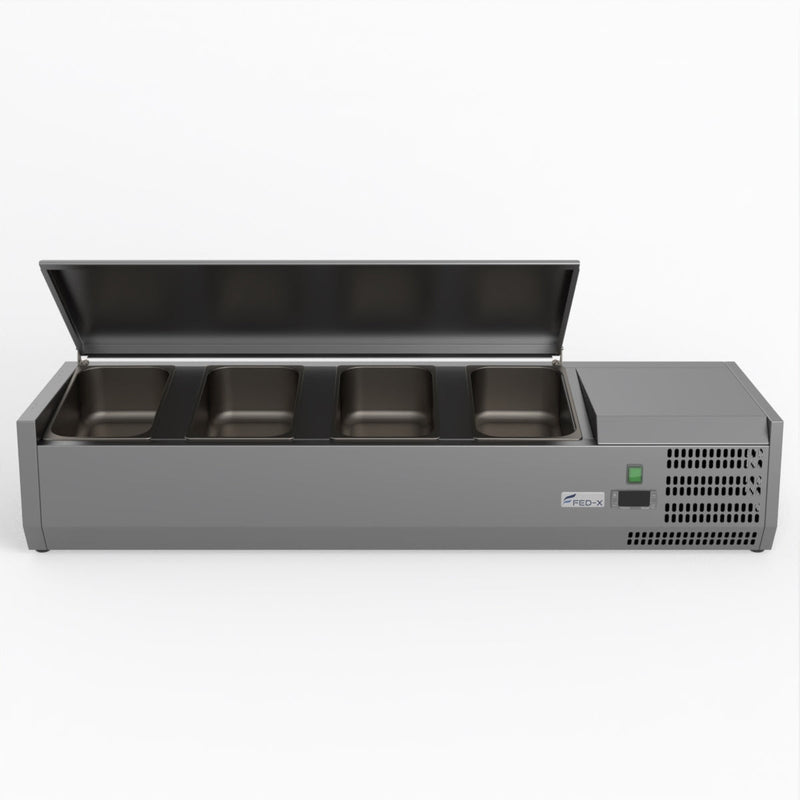 FED-X Salad Bench With Stainless Steel Lid XVRX1200/380S