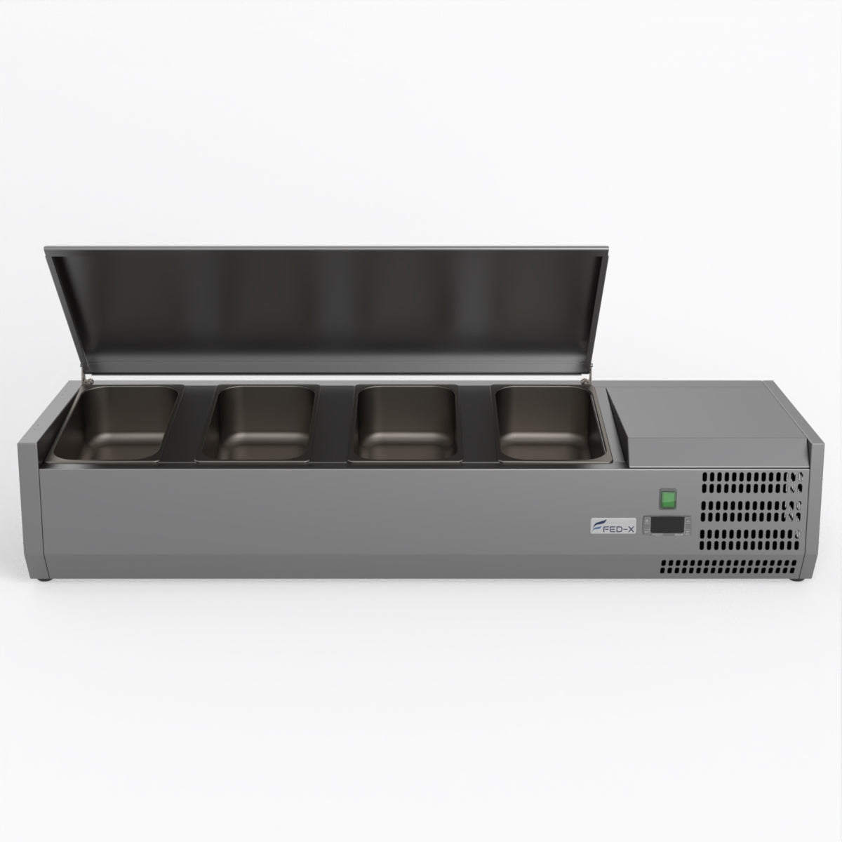 FED-X Salad Bench With Stainless Steel Lid XVRX1200/380S