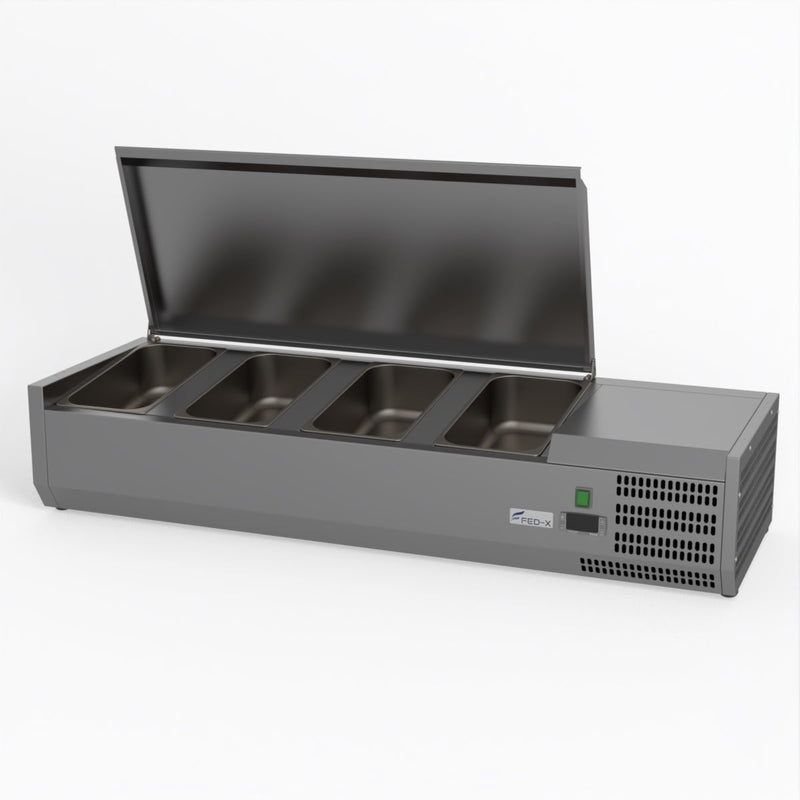 FED-X Salad Bench With Stainless Steel Lid XVRX1200/380S