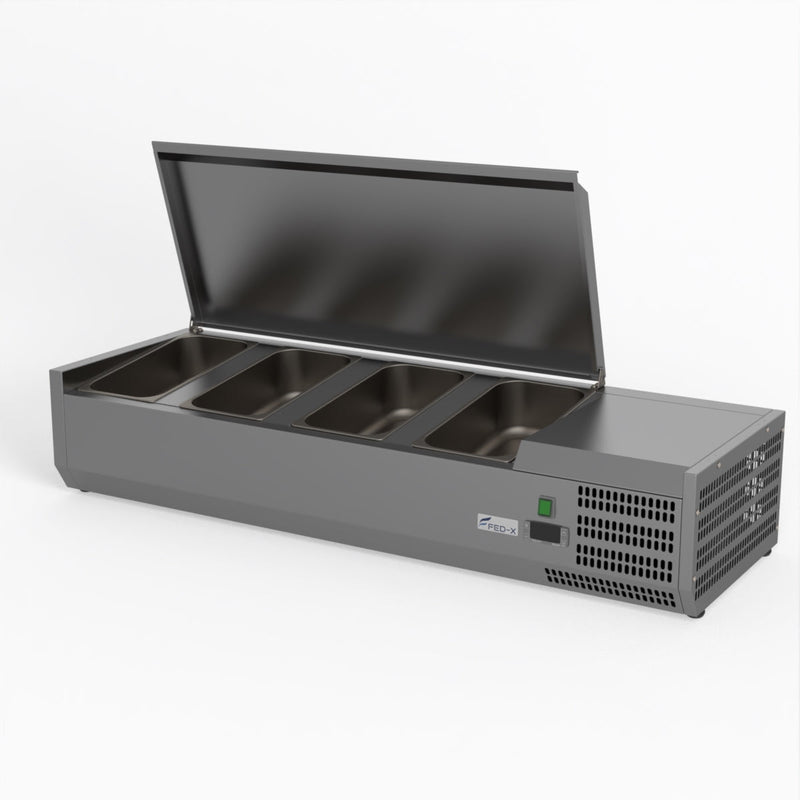 FED-X Salad Bench With Stainless Steel Lid XVRX1200/380S