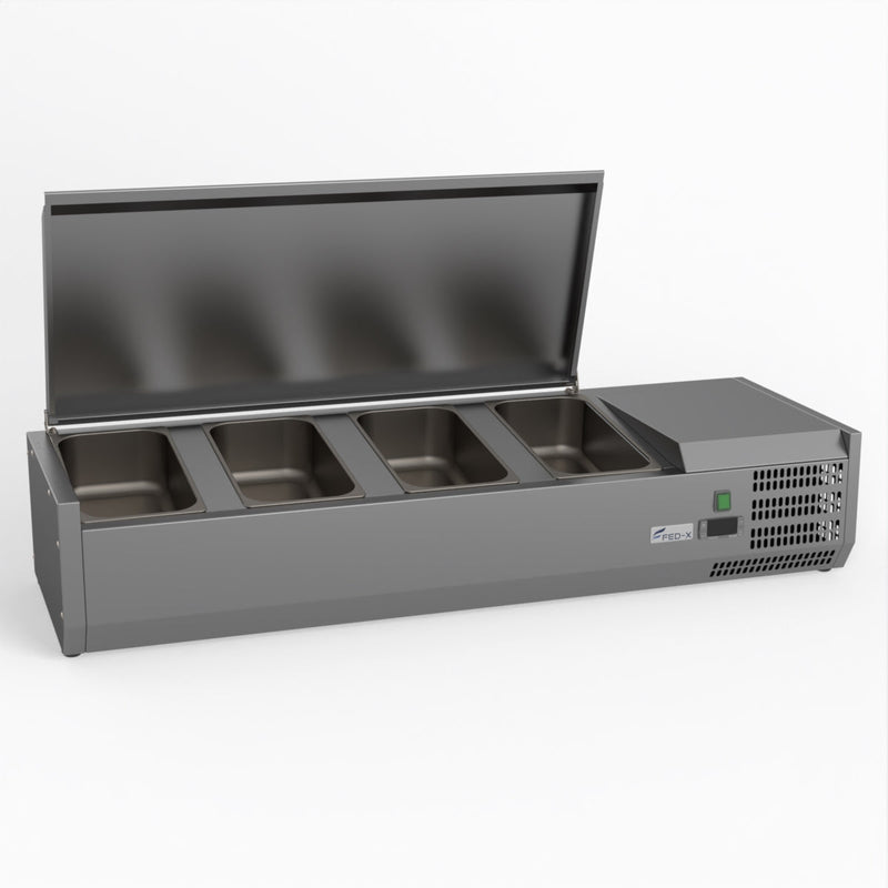 FED-X Salad Bench With Stainless Steel Lid XVRX1200/380S