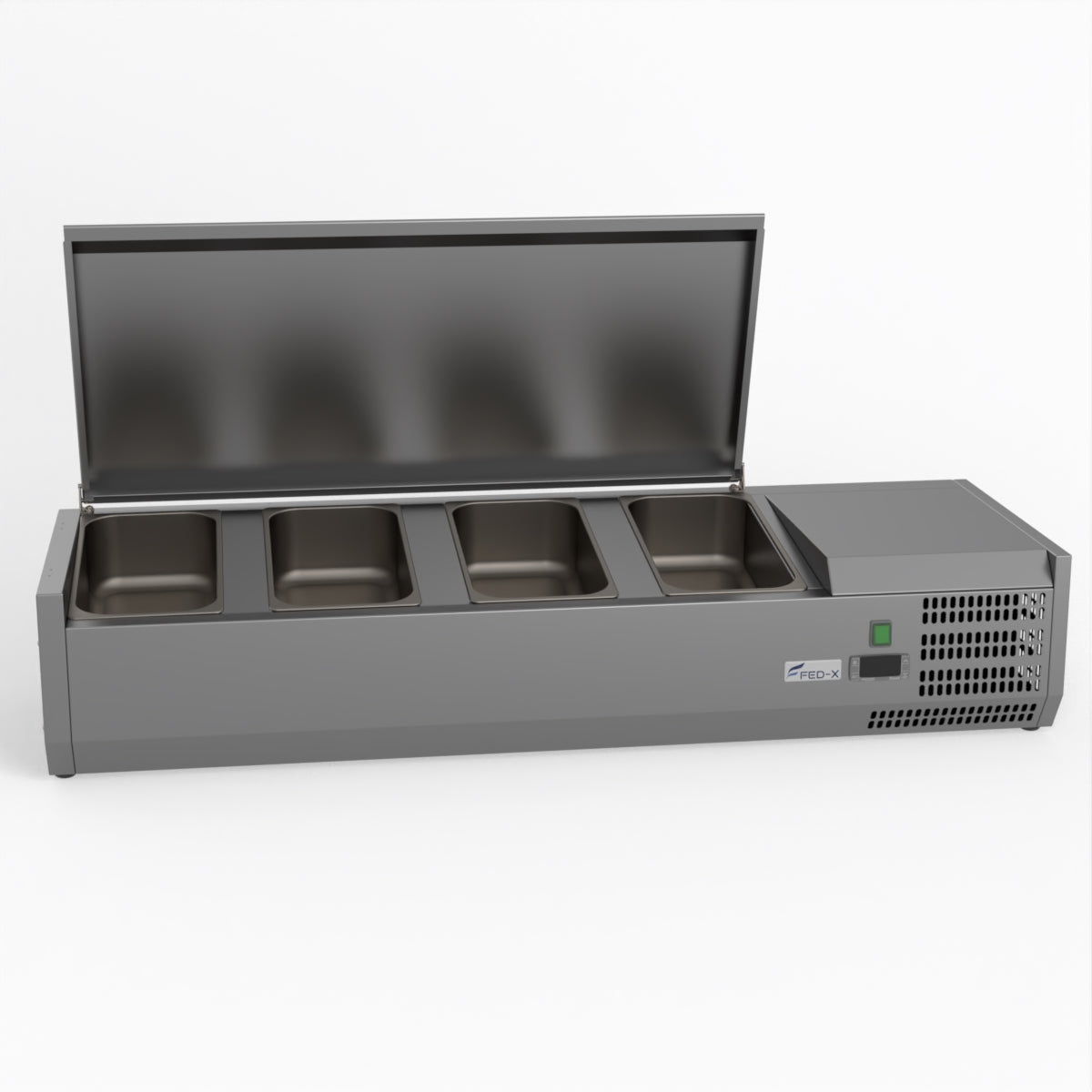 FED-X Salad Bench With Stainless Steel Lid XVRX1200/380S