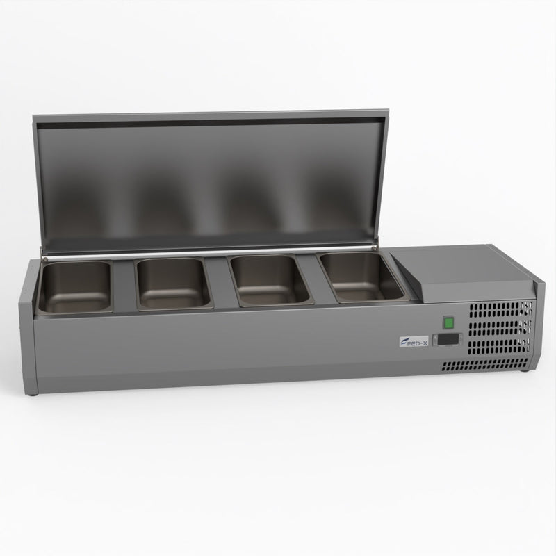 FED-X Salad Bench With Stainless Steel Lid XVRX1200/380S