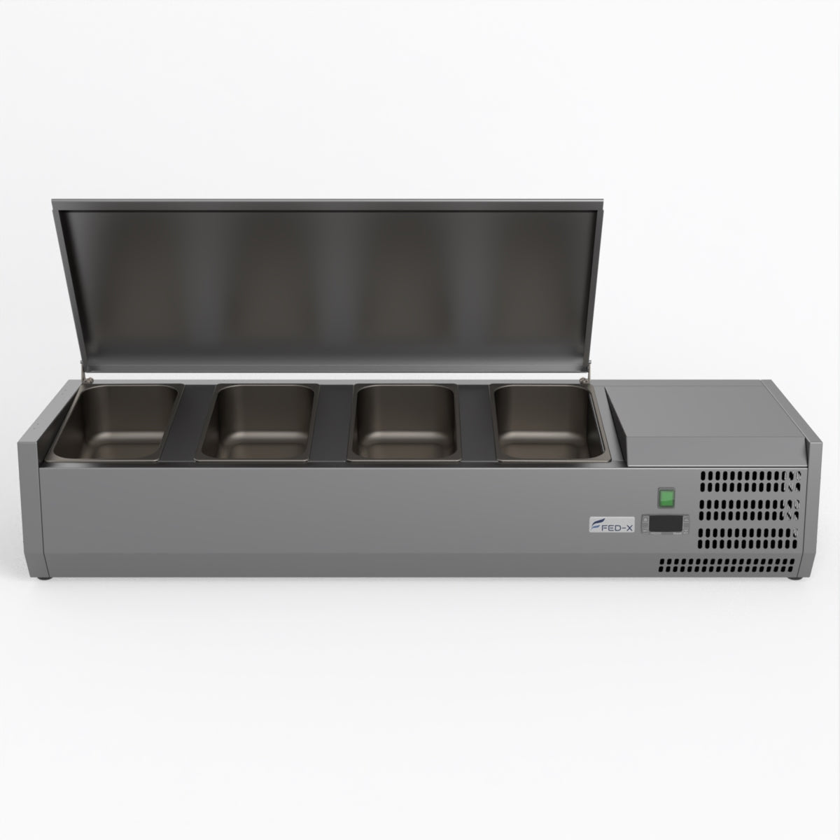 FED-X Salad Bench With Stainless Steel Lid XVRX1200/380S