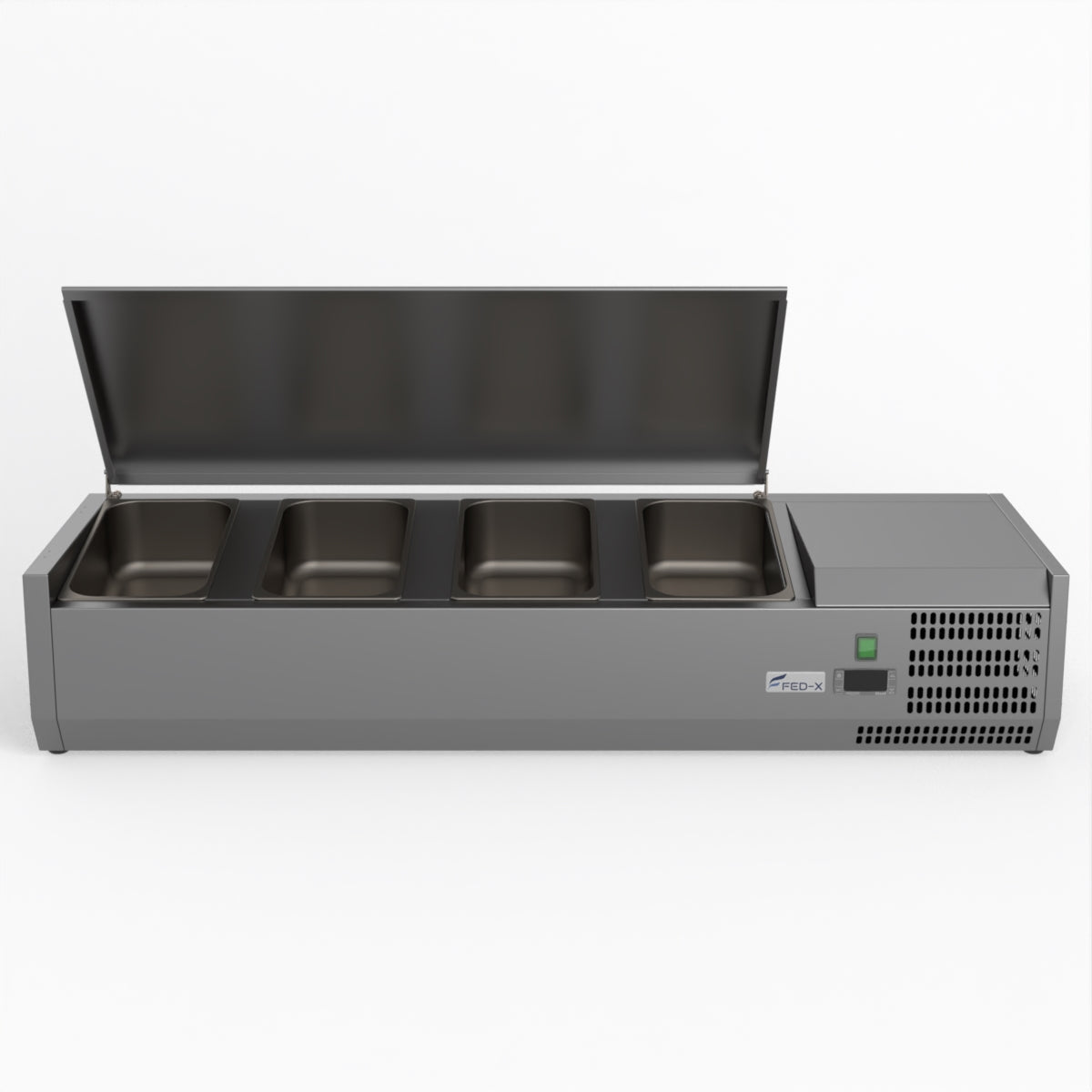 FED-X Salad Bench With Stainless Steel Lid XVRX1200/380S