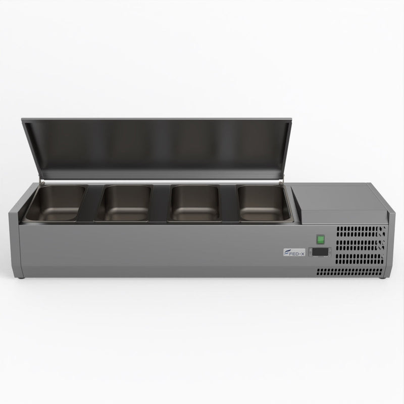 FED-X Salad Bench With Stainless Steel Lid XVRX1200/380S