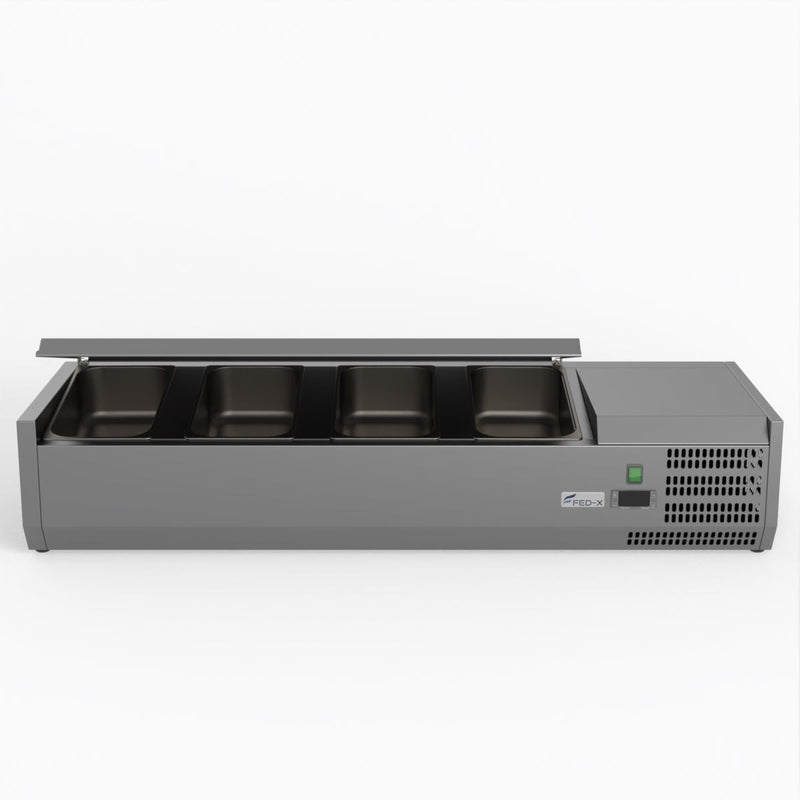 FED-X Salad Bench With Stainless Steel Lid XVRX1200/380S