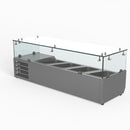 FED-X Flat Glass Salad Bench XVRX1200/380