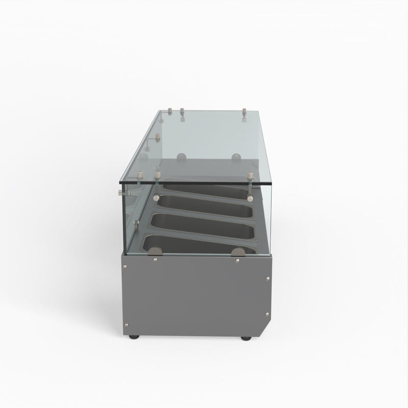 FED-X Flat Glass Salad Bench XVRX1200/380