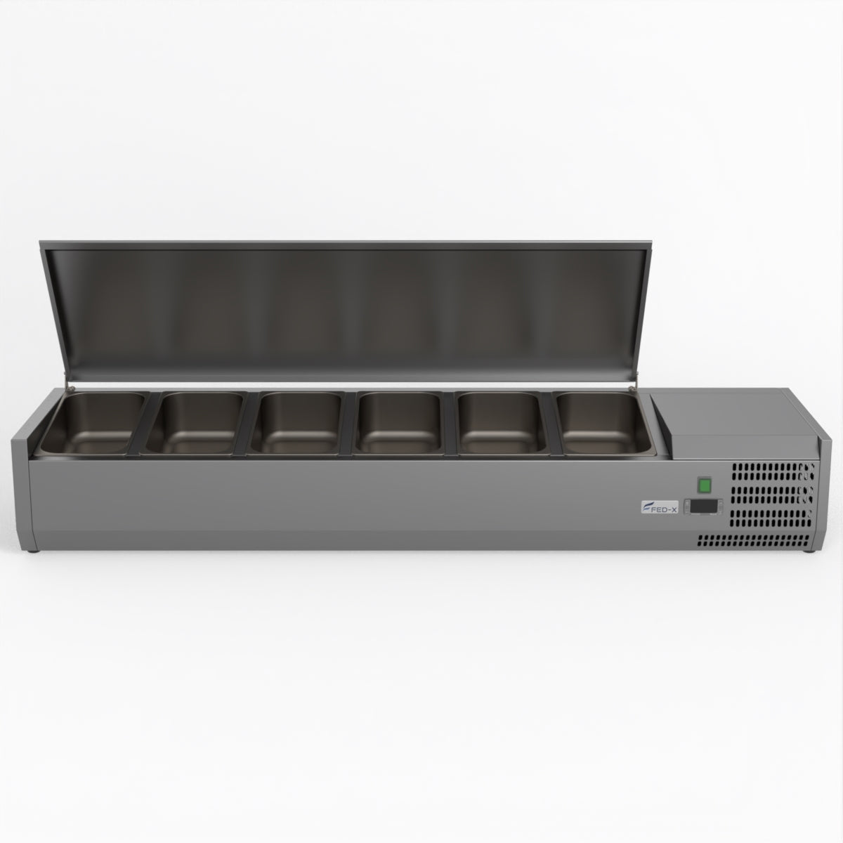 FED-X Salad Bench With Stainless Steel Lid XVRX1500/380S