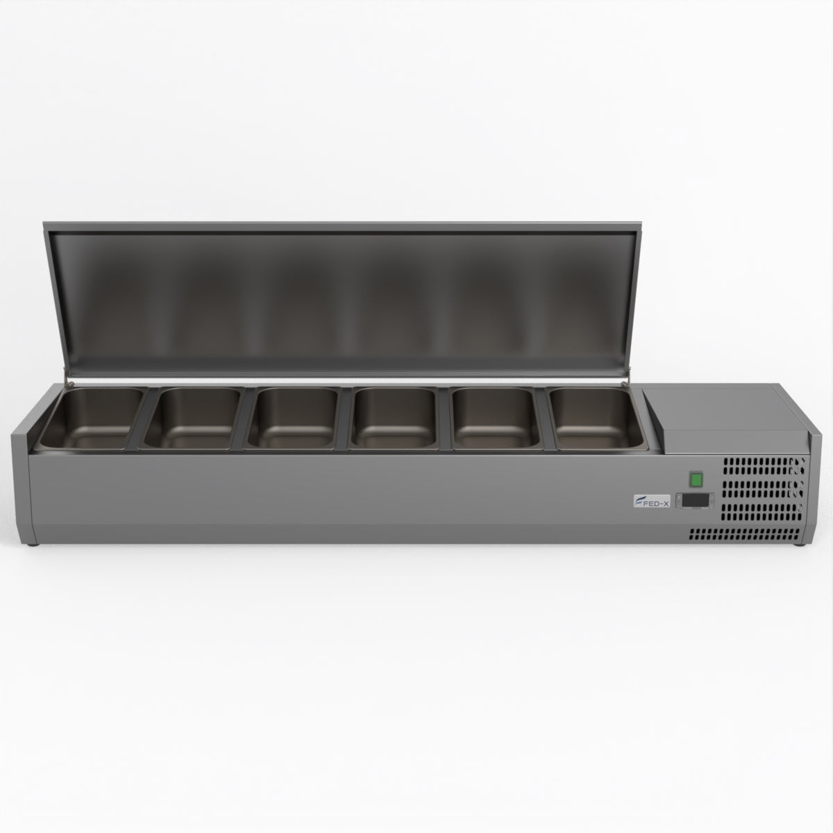 FED-X Salad Bench With Stainless Steel Lid XVRX1500/380S