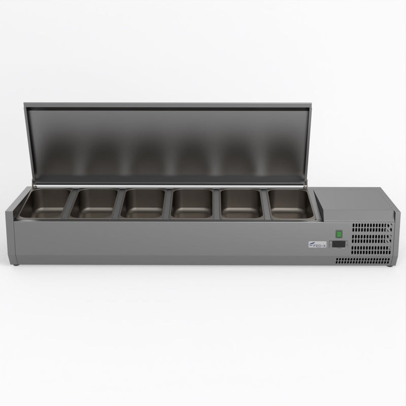 FED-X Salad Bench With Stainless Steel Lid XVRX1500/380S