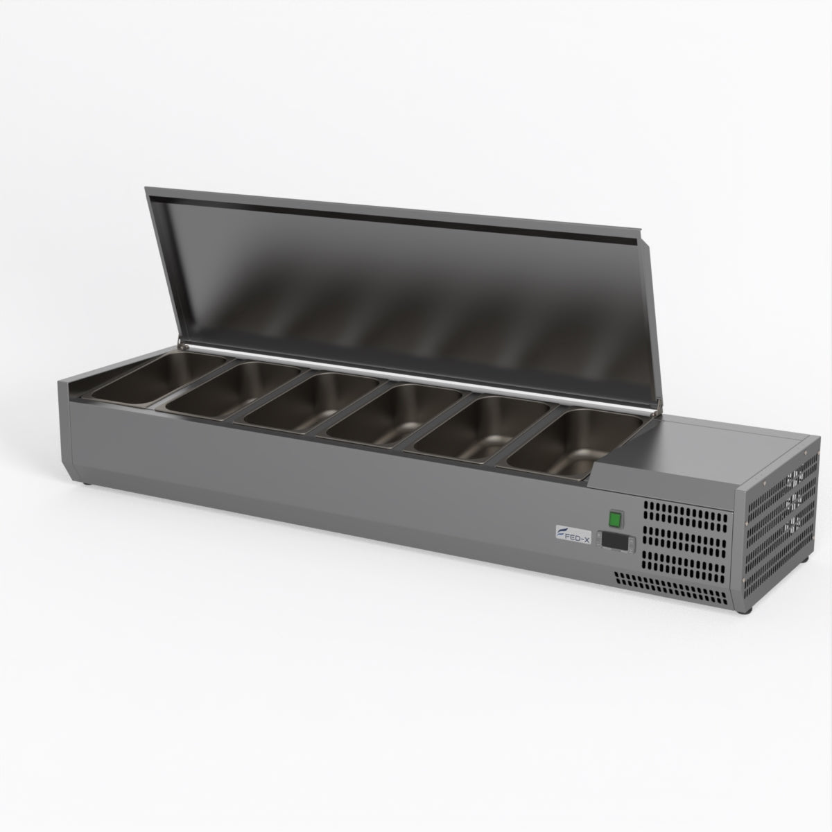 FED-X Salad Bench With Stainless Steel Lid XVRX1500/380S