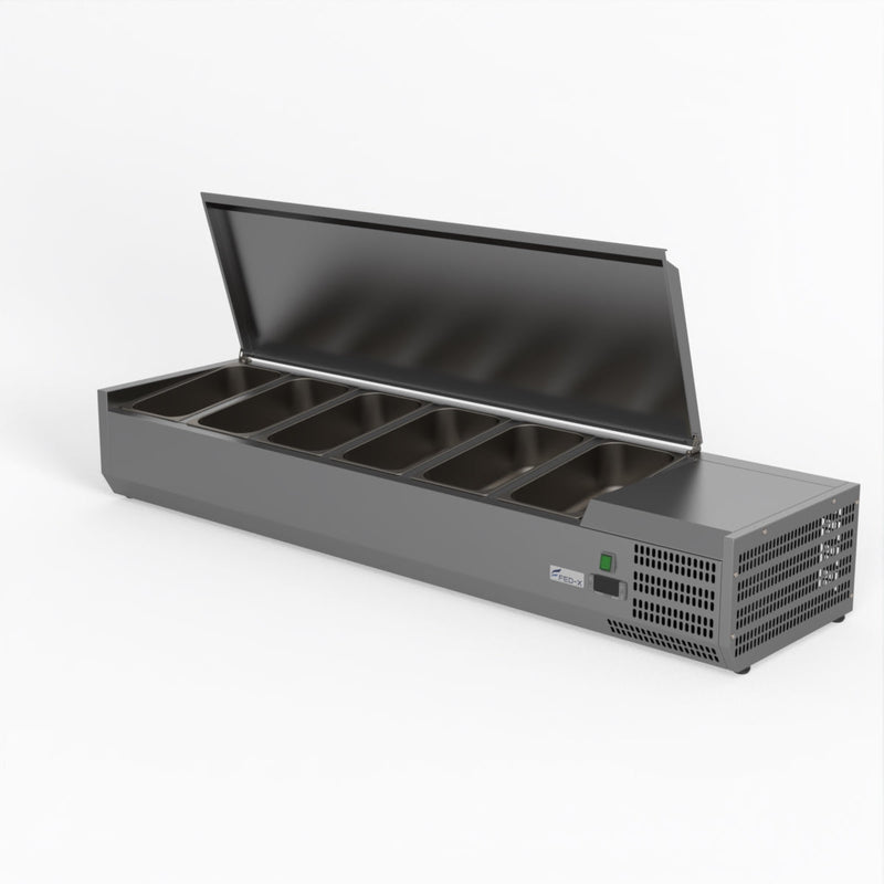 FED-X Salad Bench With Stainless Steel Lid XVRX1500/380S