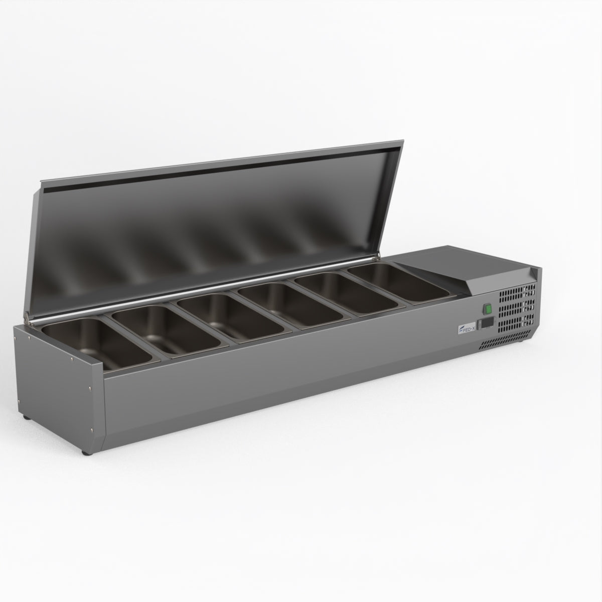 FED-X Salad Bench With Stainless Steel Lid XVRX1500/380S