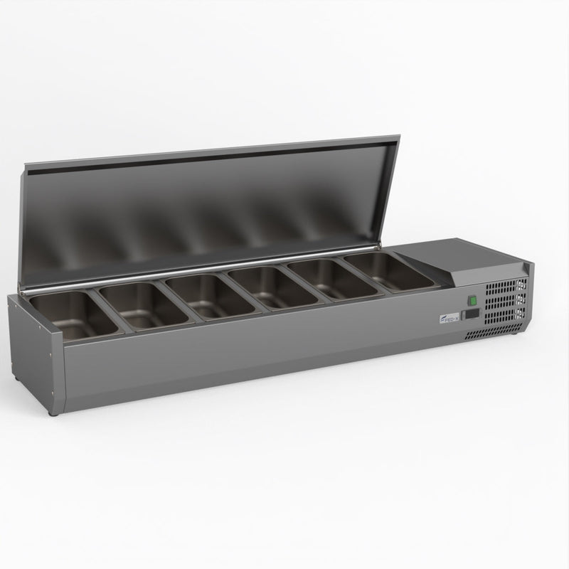 FED-X Salad Bench With Stainless Steel Lid XVRX1500/380S