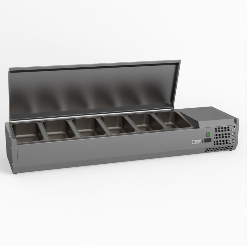 FED-X Salad Bench With Stainless Steel Lid XVRX1500/380S