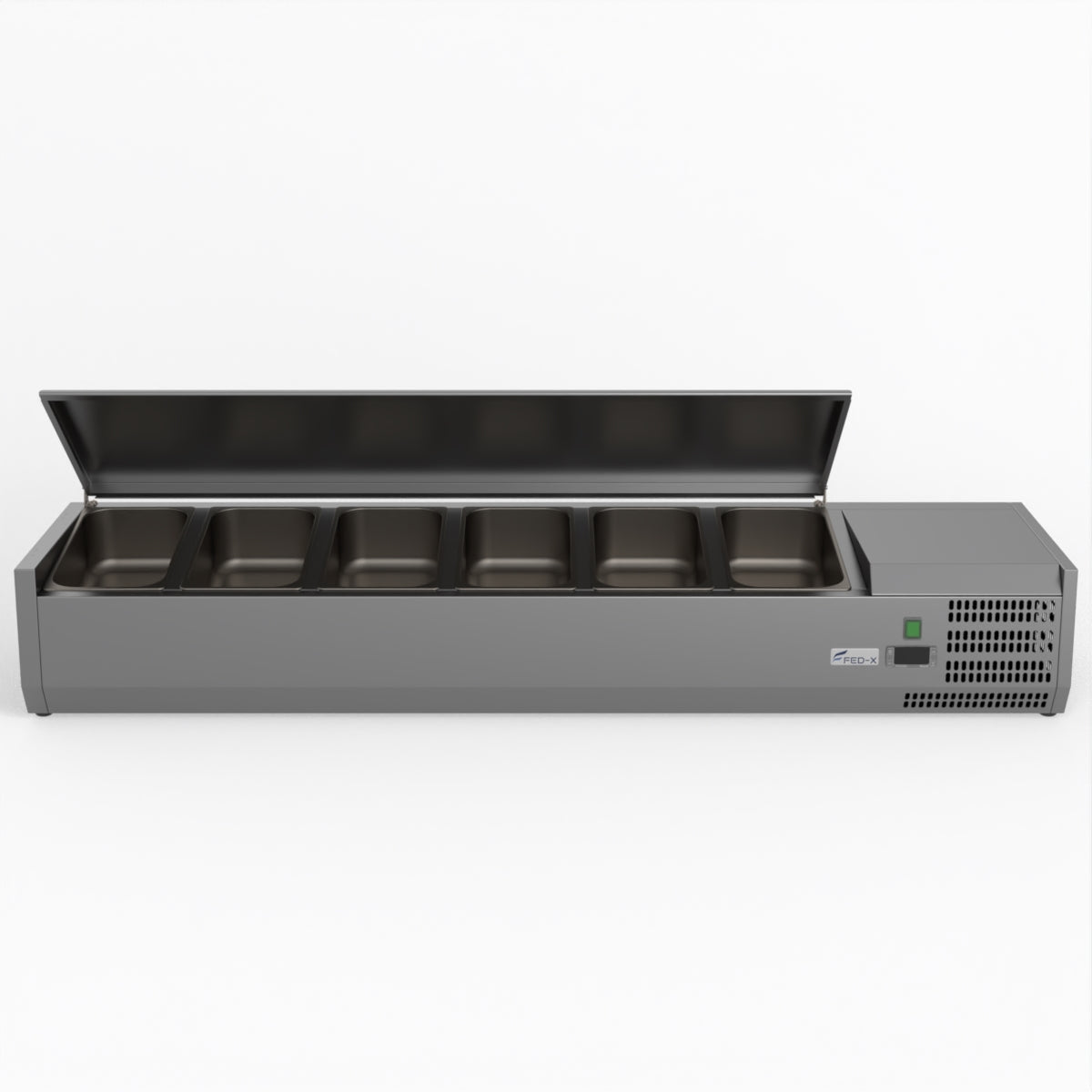 FED-X Salad Bench With Stainless Steel Lid XVRX1500/380S