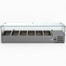 FED-X Flat Glass Salad Bench XVRX1500/380